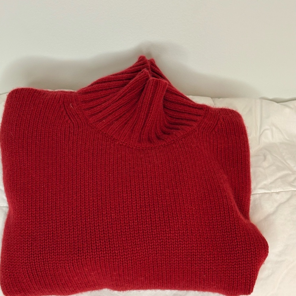 COS Red Turtleneck Sweater - Picture 8 of 10